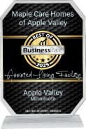 Award for Maple Care Homes of Apple Valley,