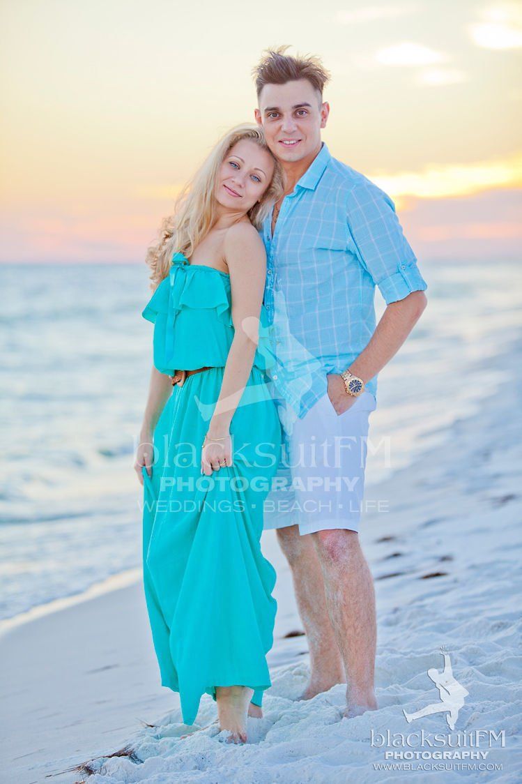 Lovely Couple At The Beach — Ft. Walton Beach, FL — Blacksuit FM Photography & Design