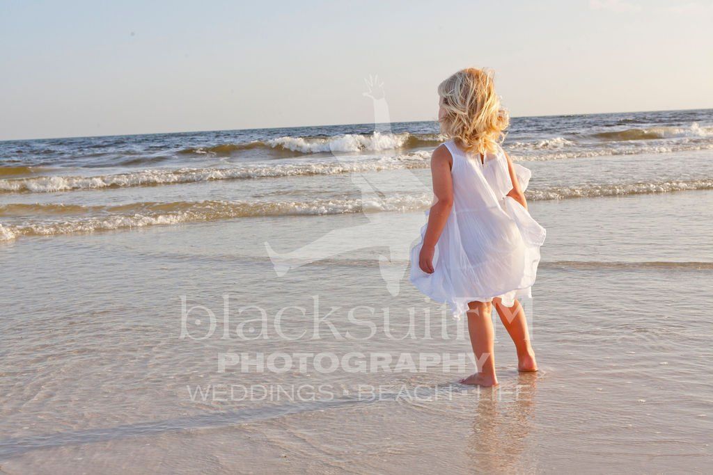 Cute Little Kid Watching The Beach Waves — Ft. Walton Beach, FL — Blacksuit FM Photography & Design