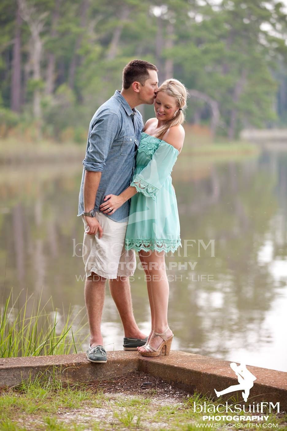 Man Kissing His Fiancé — Ft. Walton Beach, FL — Blacksuit FM Photography & Design
