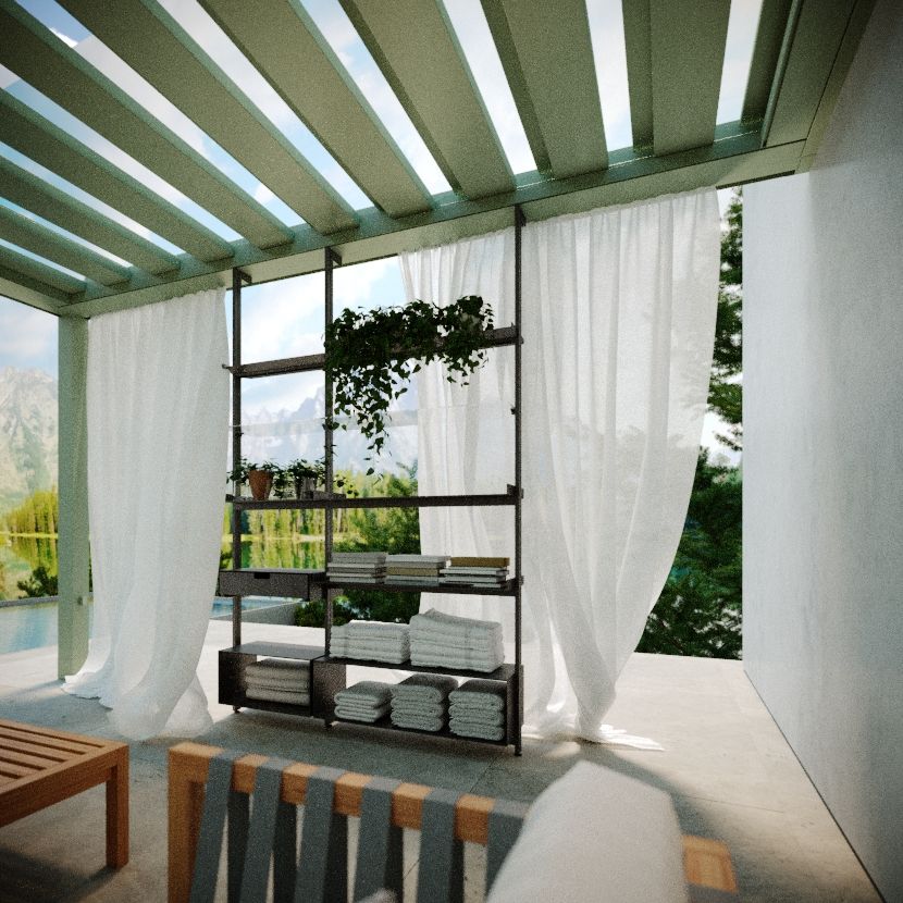 Pergole a Torino per giardino esterno