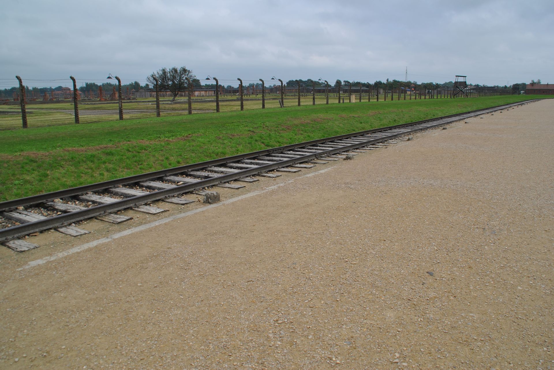 The ramp at Auschwitz-Birkenau.