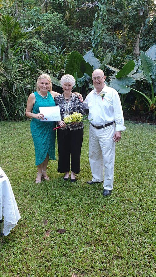 Older Bride And Groom — Ceremonies in Cairns, QLD