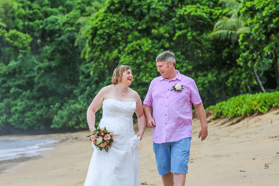 Couples Walking — Vow Renewal in Cairns, QLD