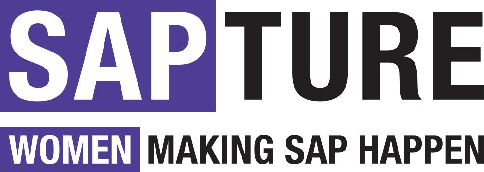 A logo for sapture women making sap happen