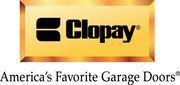 The logo for clopay is america 's favorite garage doors.
