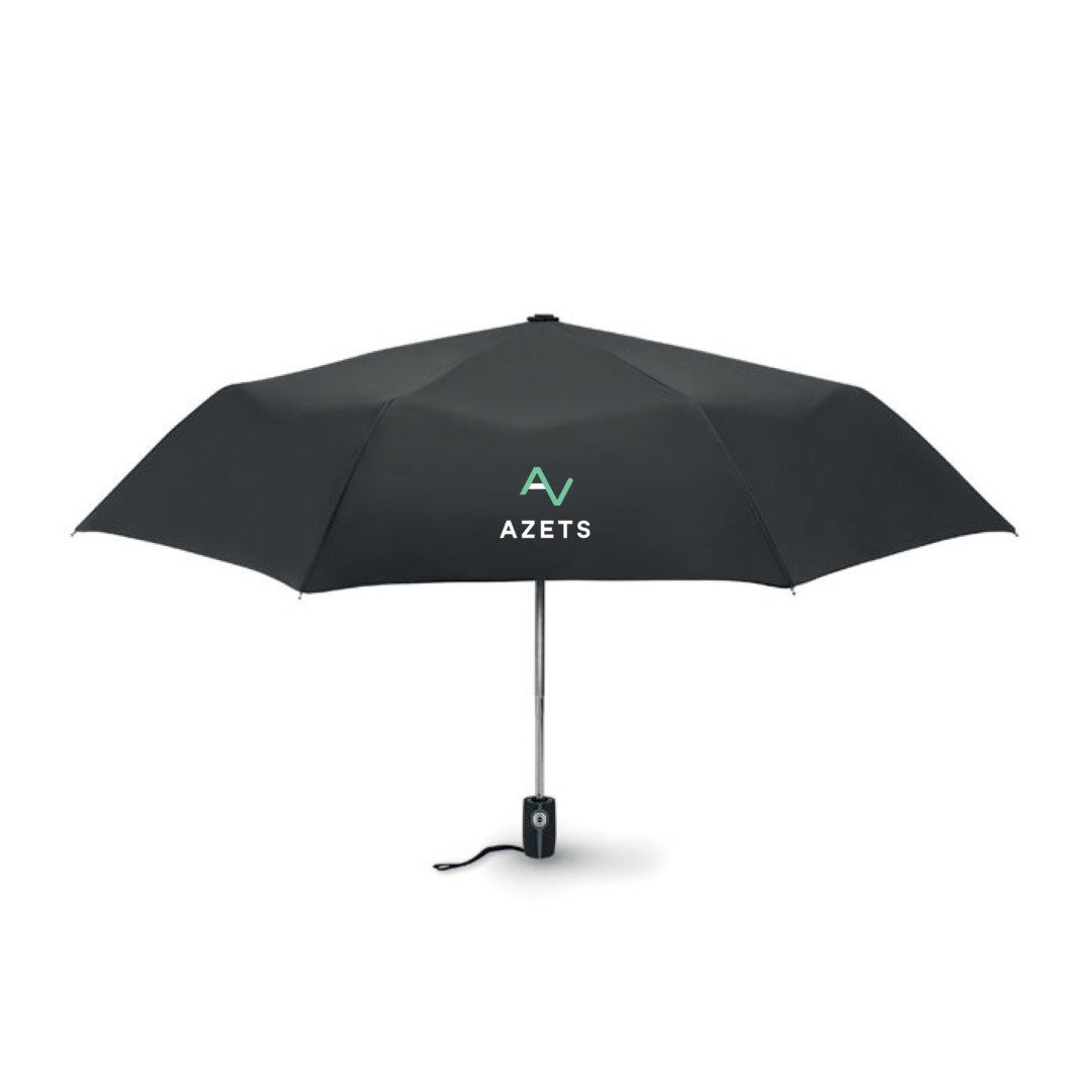Paraply med logo som profilartikkel til bedrift