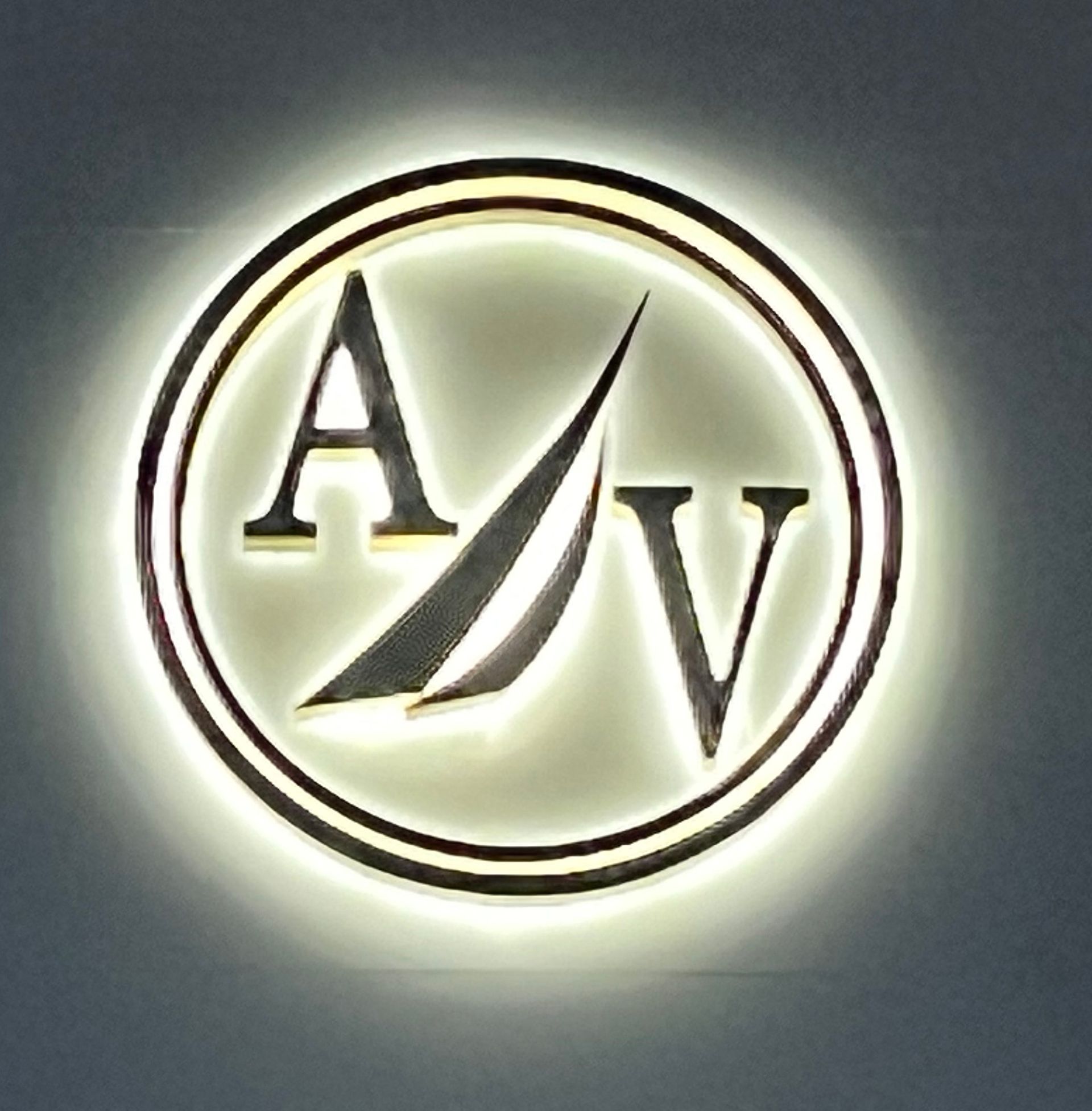 Sign for an office building with tenant names and the address 650.