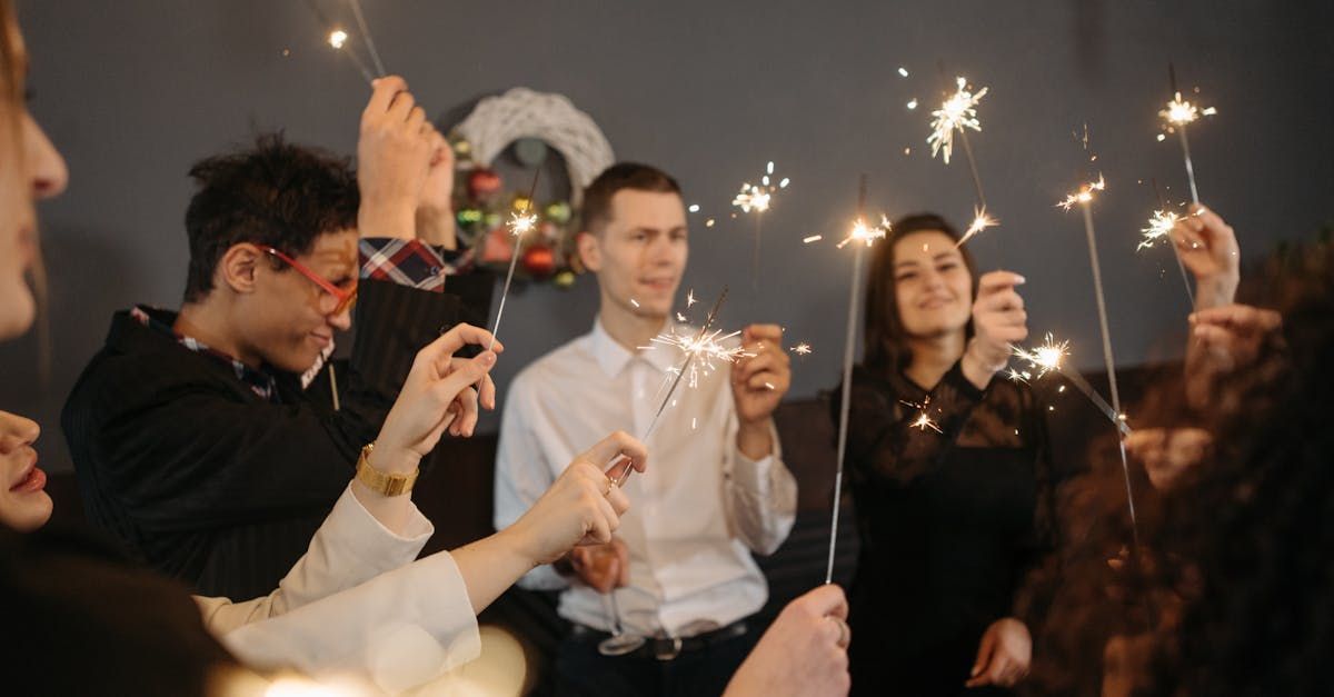 A group of people are holding sparklers in their hands at a party. Event Services at Bayshore Luxe by Prime, Manila