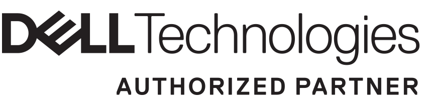 The dell technologies logo is shown on a white background.