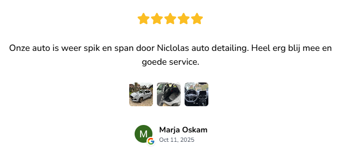 Review Nicolas auto detailing 