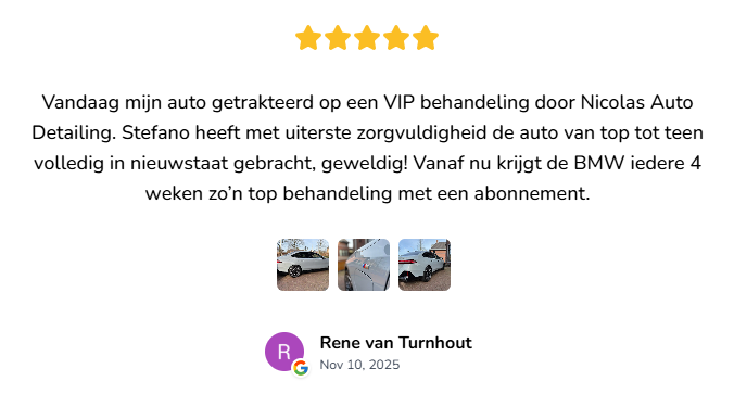 Review Nicolas auto detailing 
