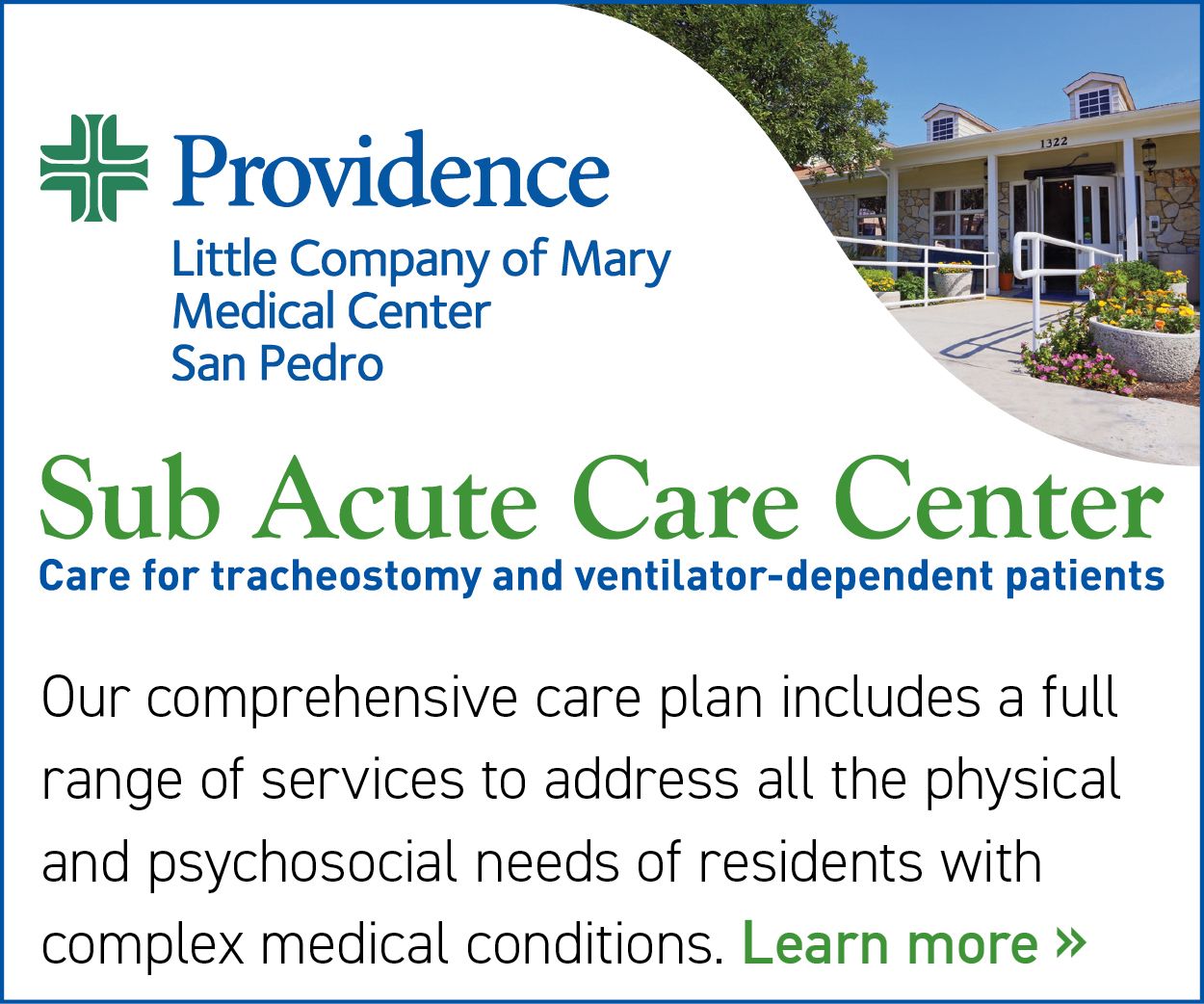 Visit https://providence.org/sacc (Sub-acute Care Center subpage)