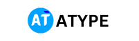Logo for AType: a blue circle with 