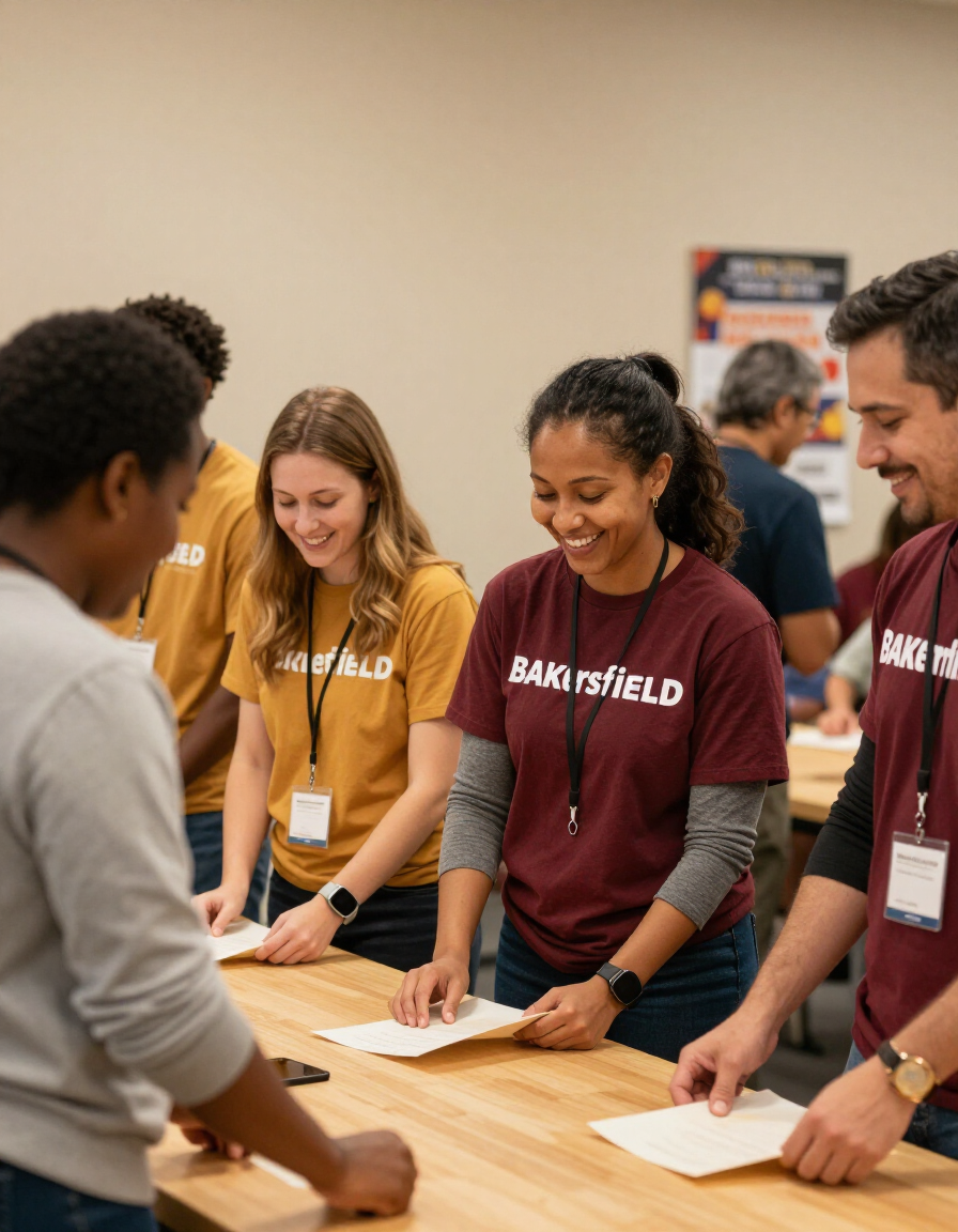 Volunteers at a Central Valley Diamond Foundation community program event