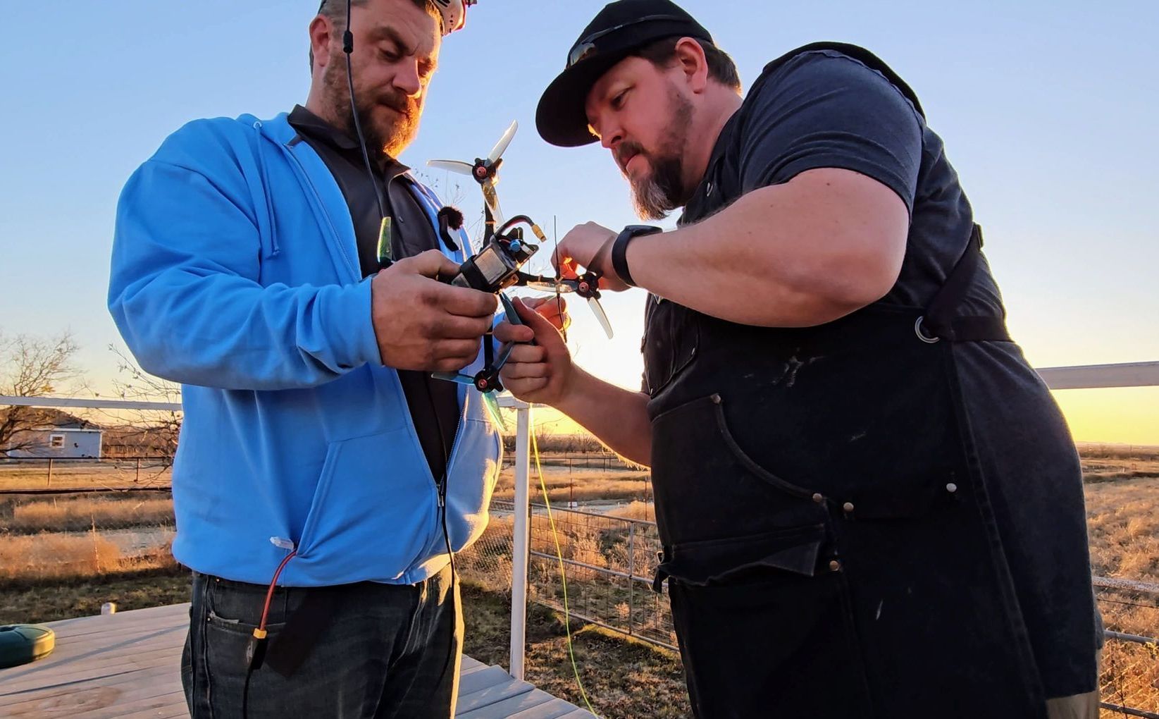 Cory and Seth Work on Drone Camera