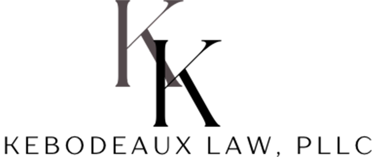 Logo for Kebodeaux Law, PLLC, featuring overlapping