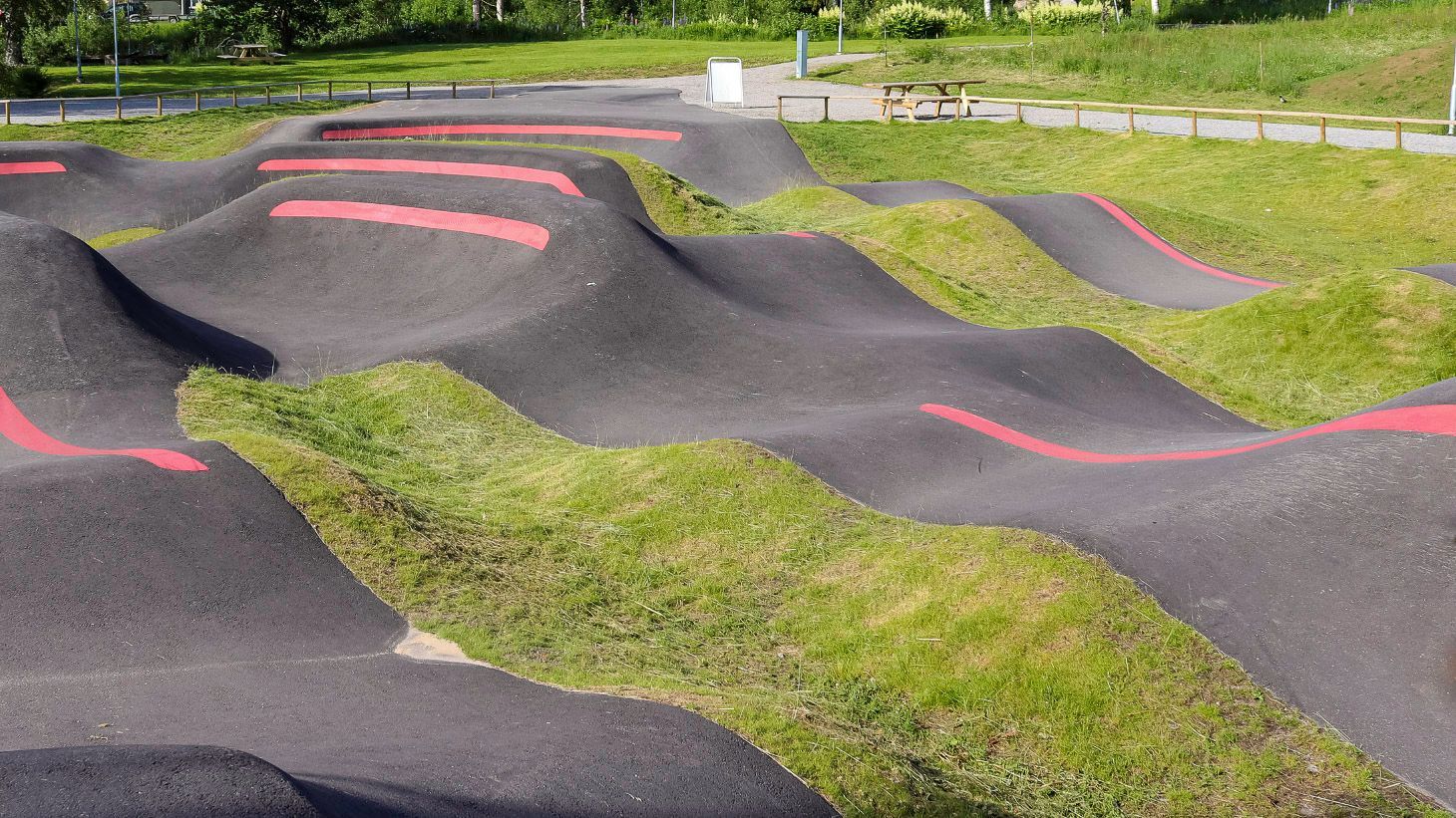 a pump track 
