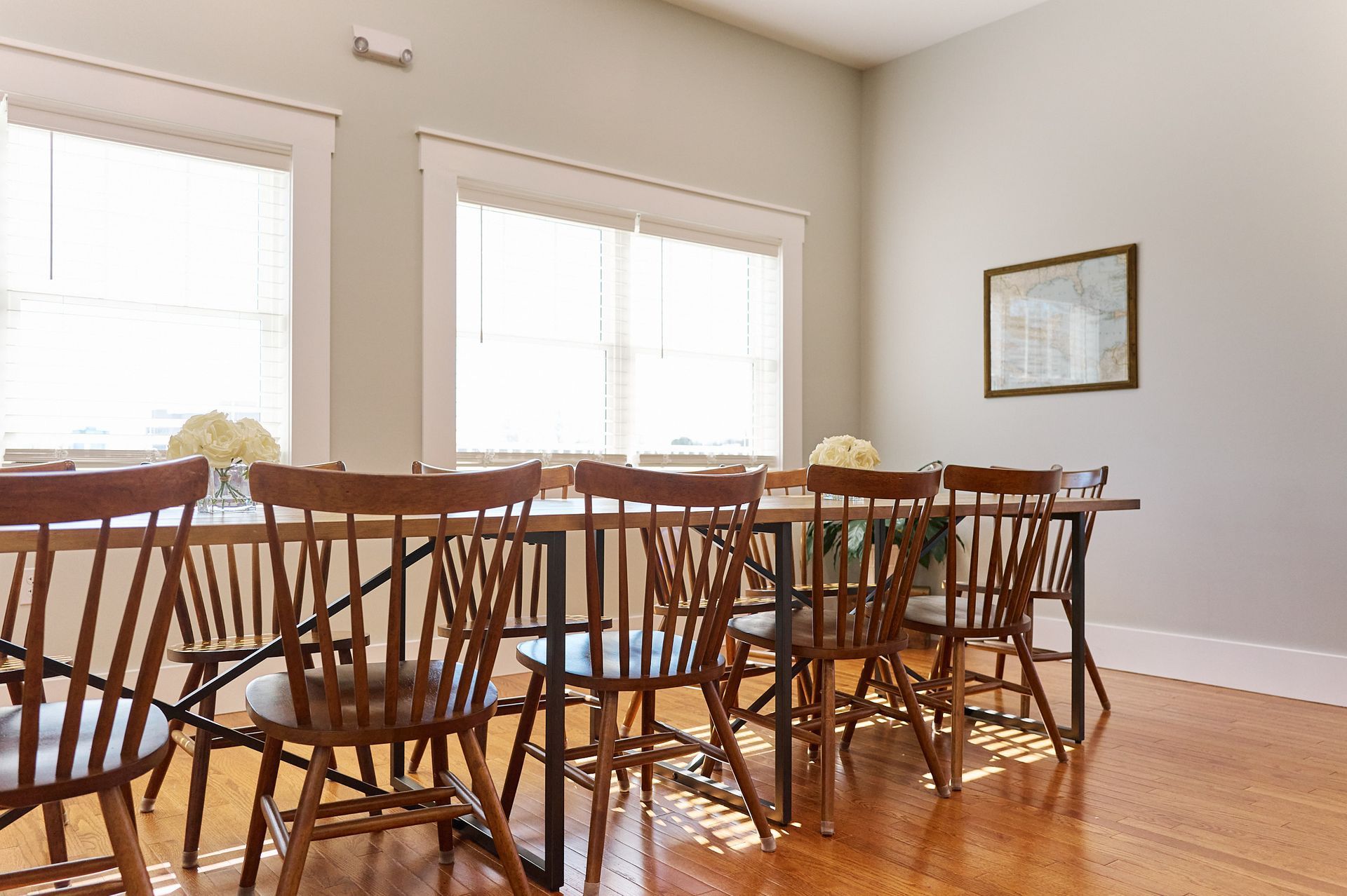 Long Table & Chairs in Three Story Coffee's Private Event Space in Jefferson City, MO