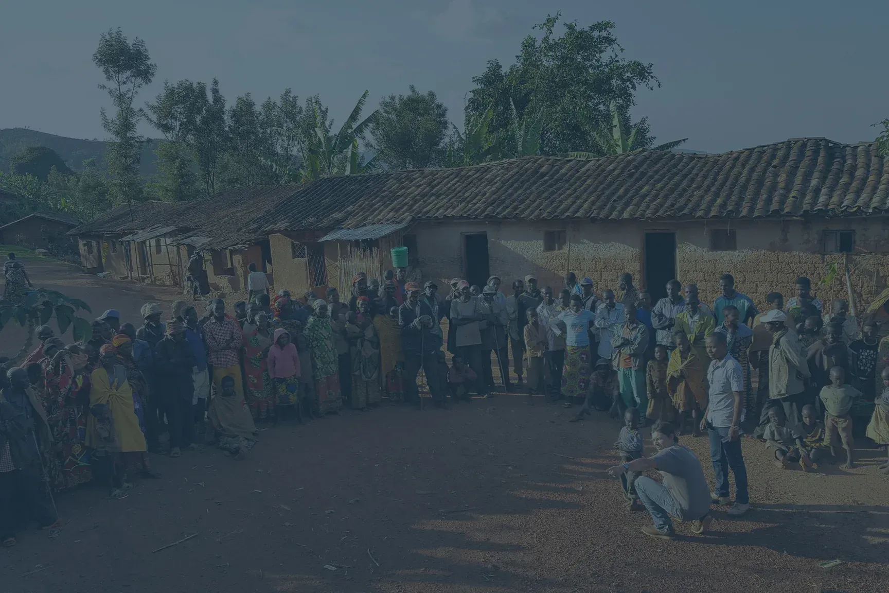 Group Picture in Burundi, Where Three Story Coffee Sources the Finest Ingredients for Their Coffee
