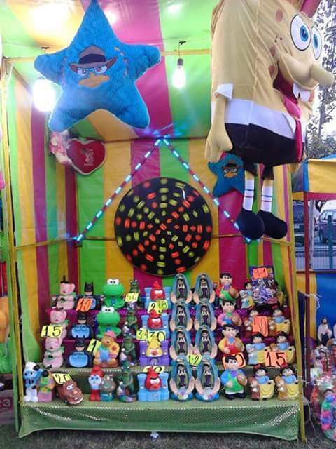 ATRACCIONES FIESTA CARNAVAL - Juego de tiro dardos