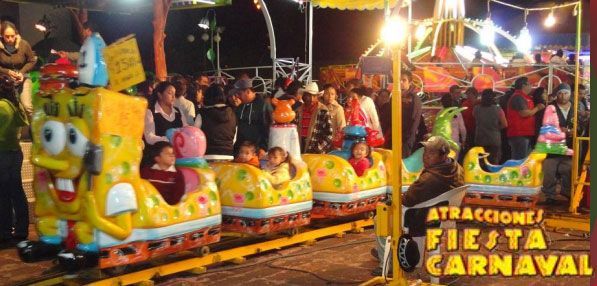 ATRACCIONES FIESTA CARNAVAL - Trenecito Bob Esponja