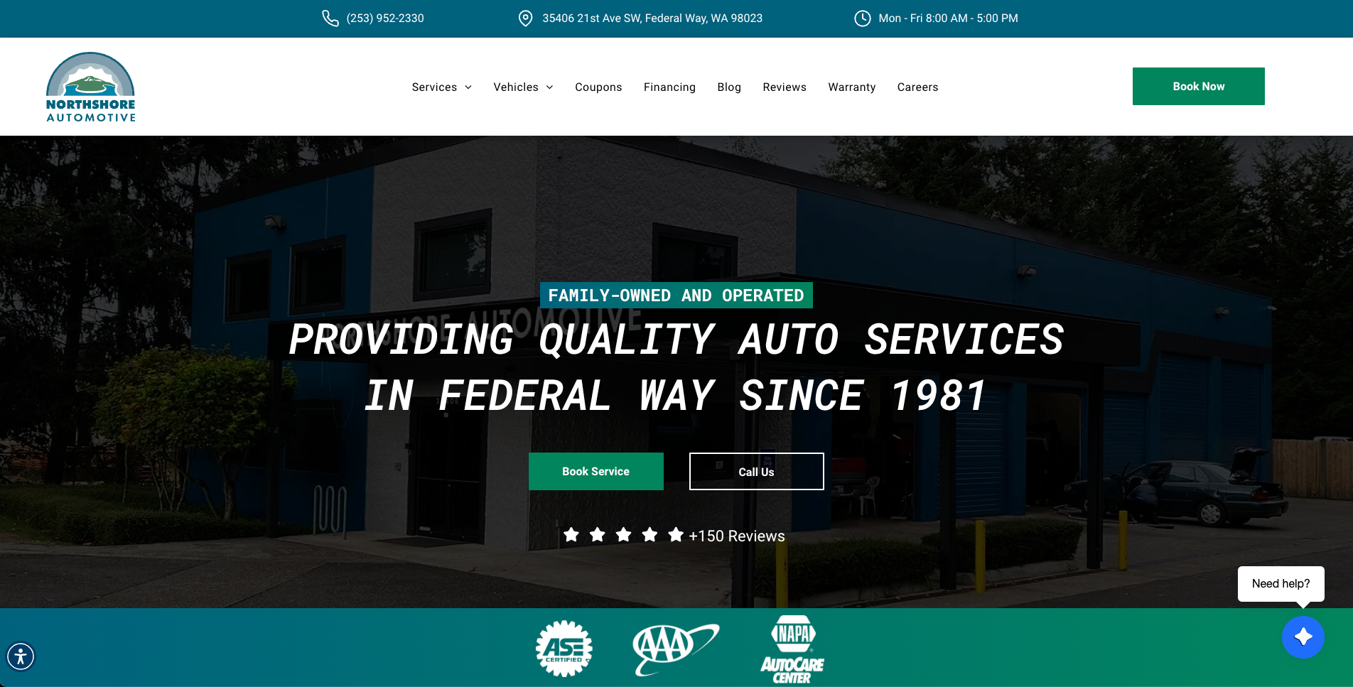 Expert Auto Repair Northshore Automotive, Federal Way, WA
