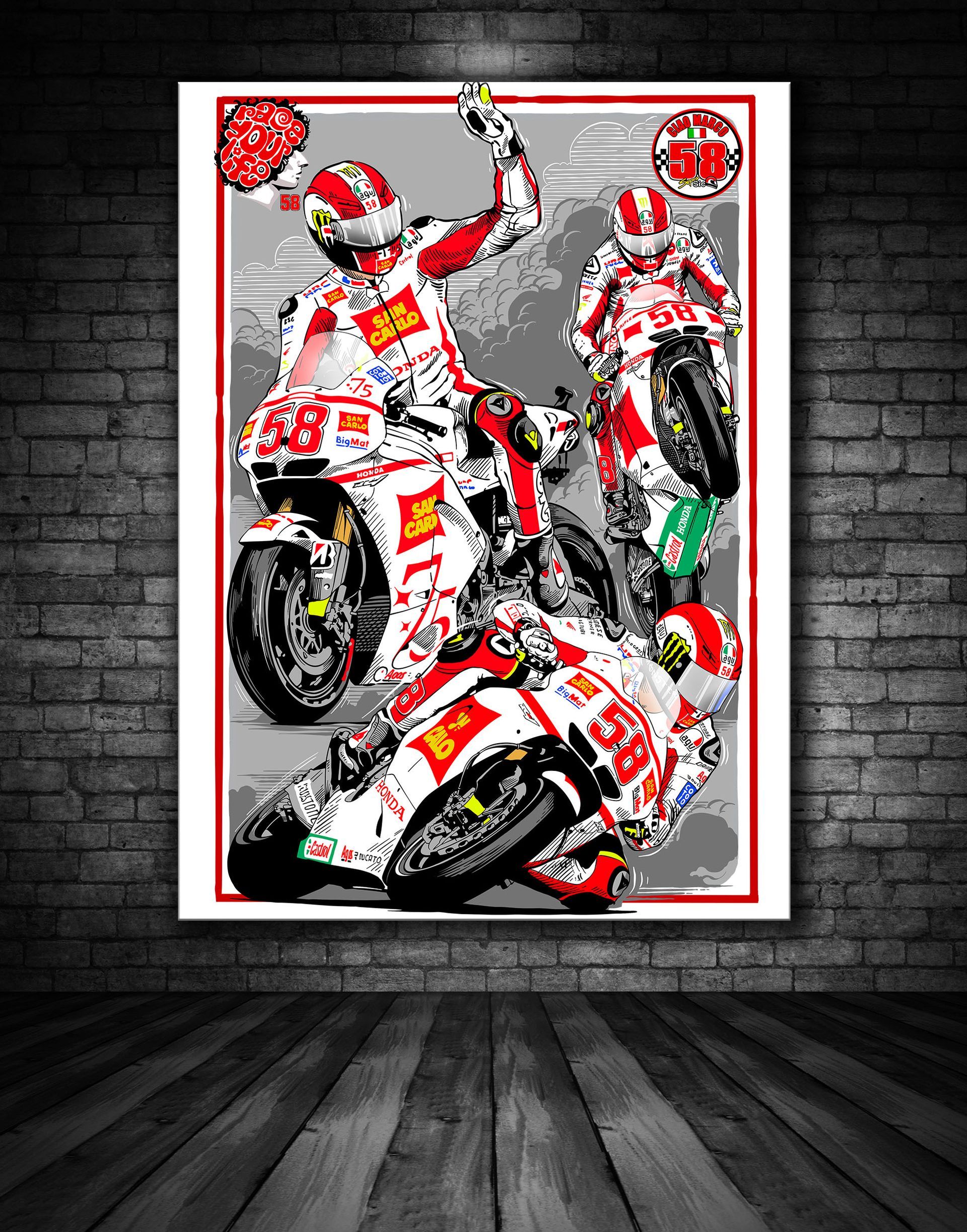 Marco Simoncelli Print