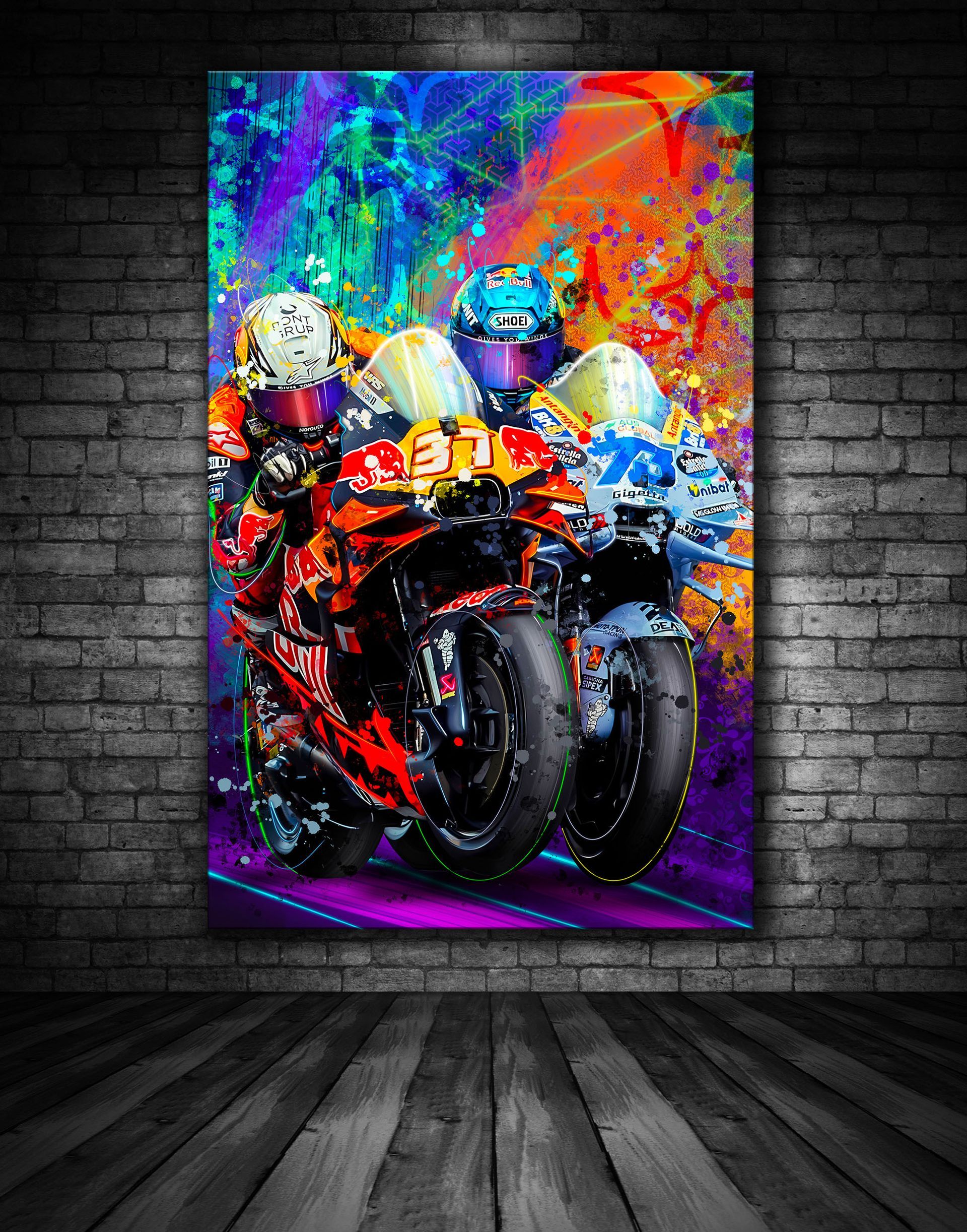 Pedro Acosta vs Álex Márquez Print