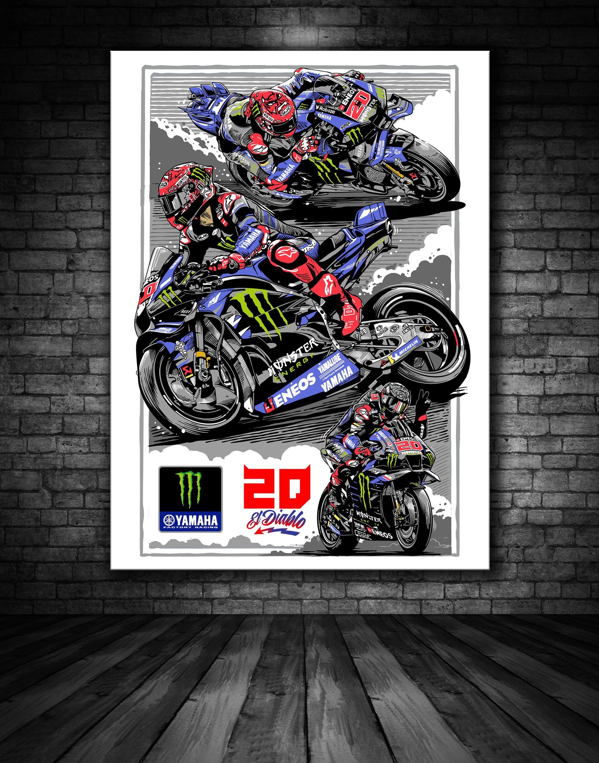 Fabio Quartararo Victory Print