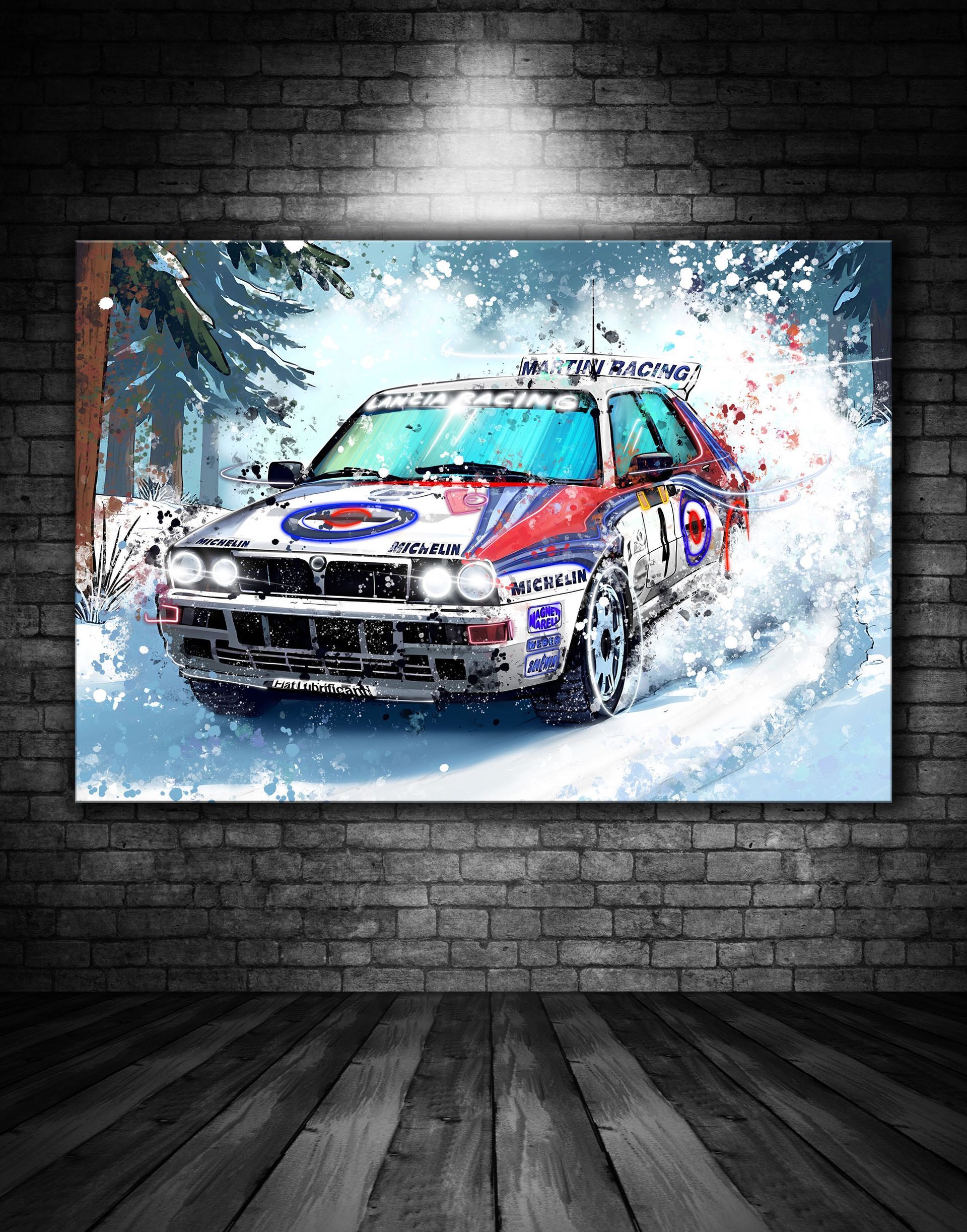 Lancia Snow Drift Print