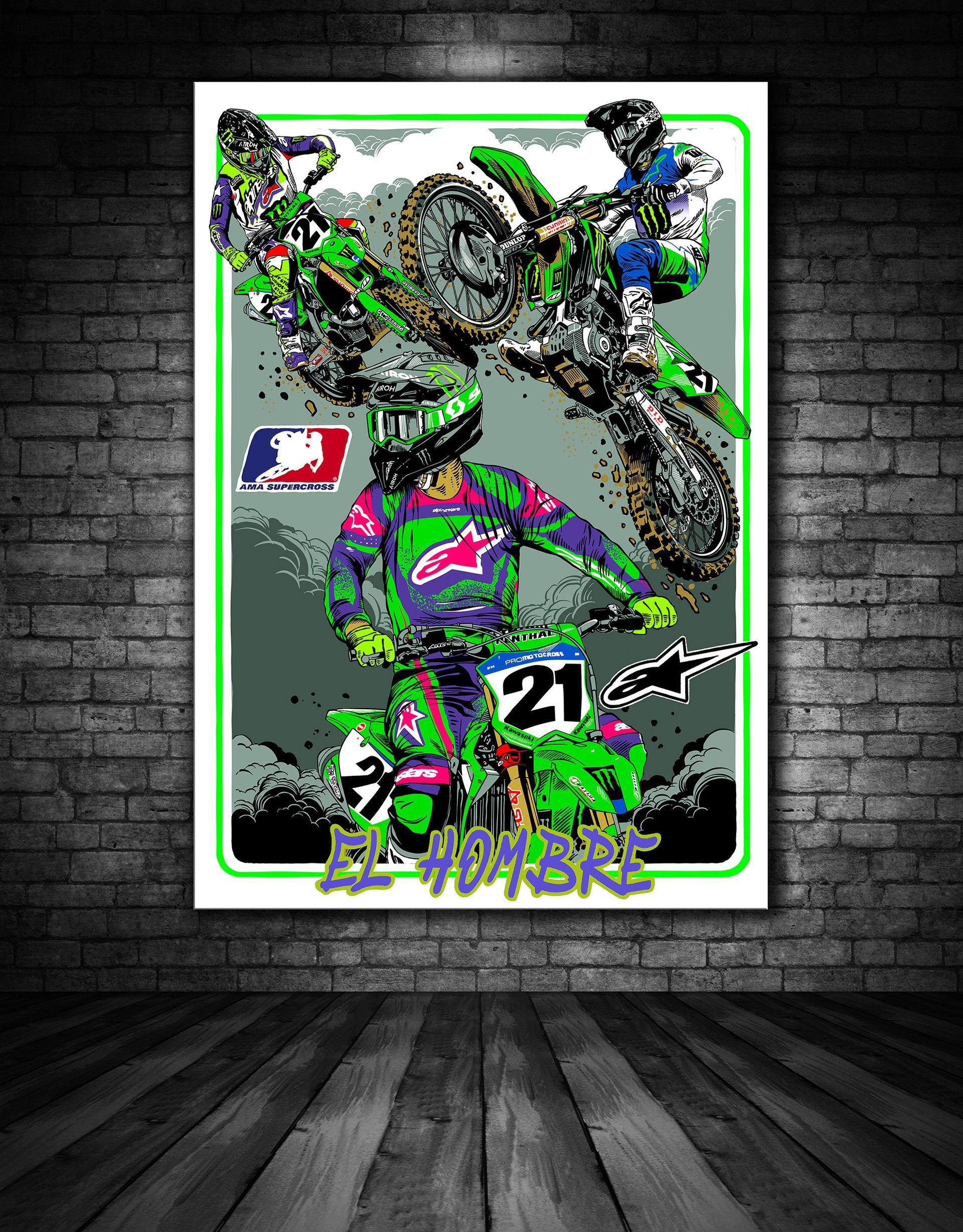 Jason Anderson White Print