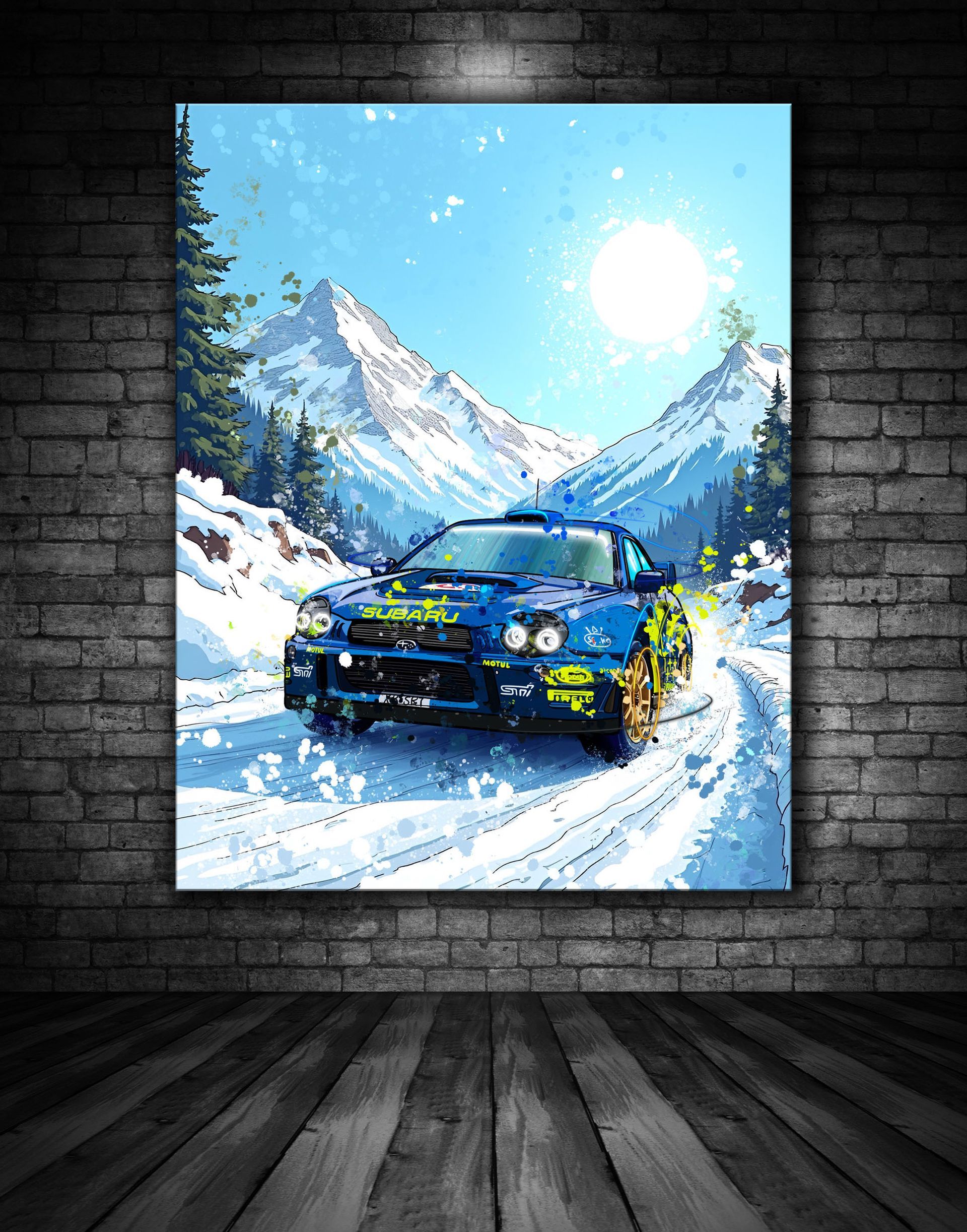 Subaru Snow Print