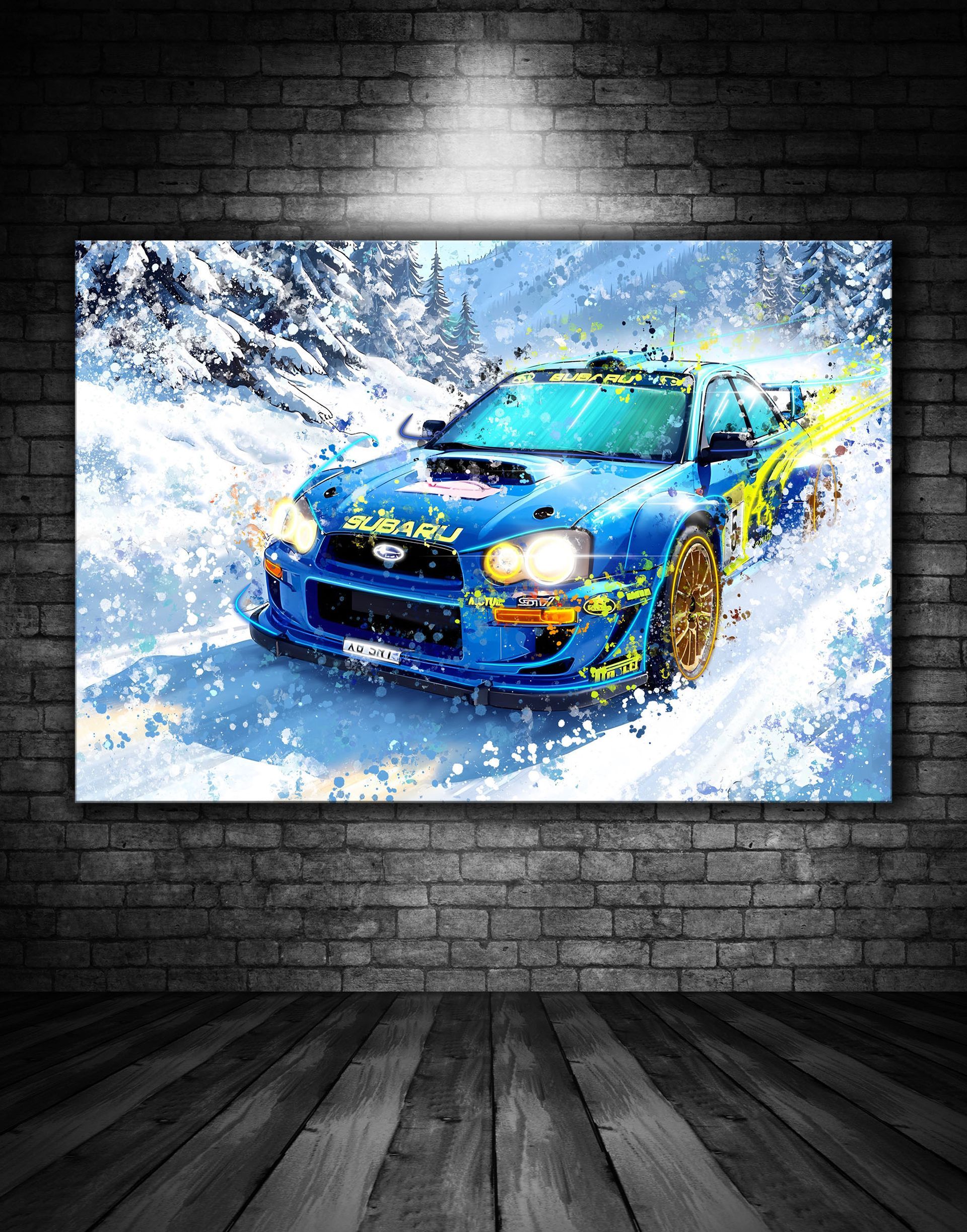 Subaru Snow Drift Print