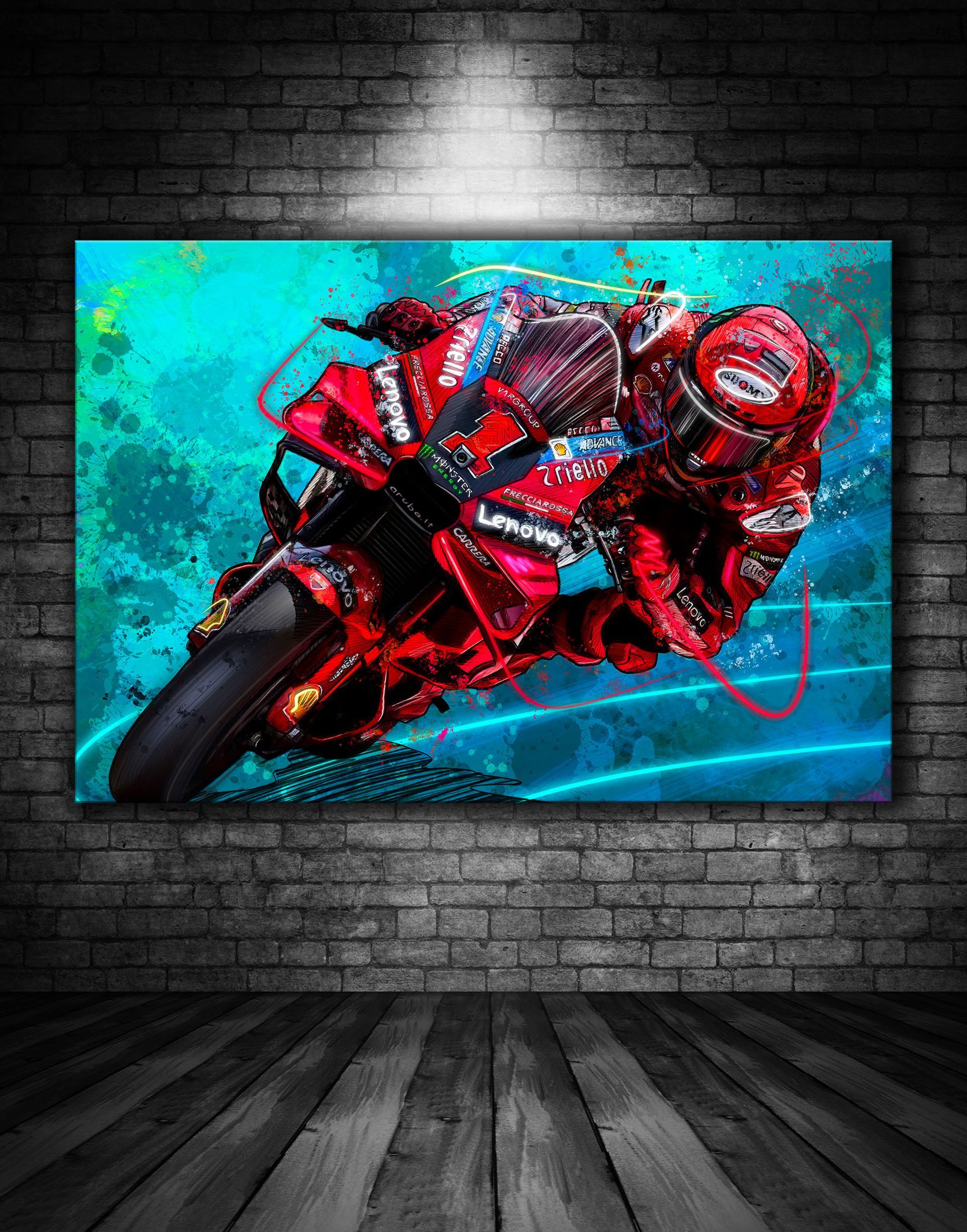 Lenovo Ducati Moto GP Print