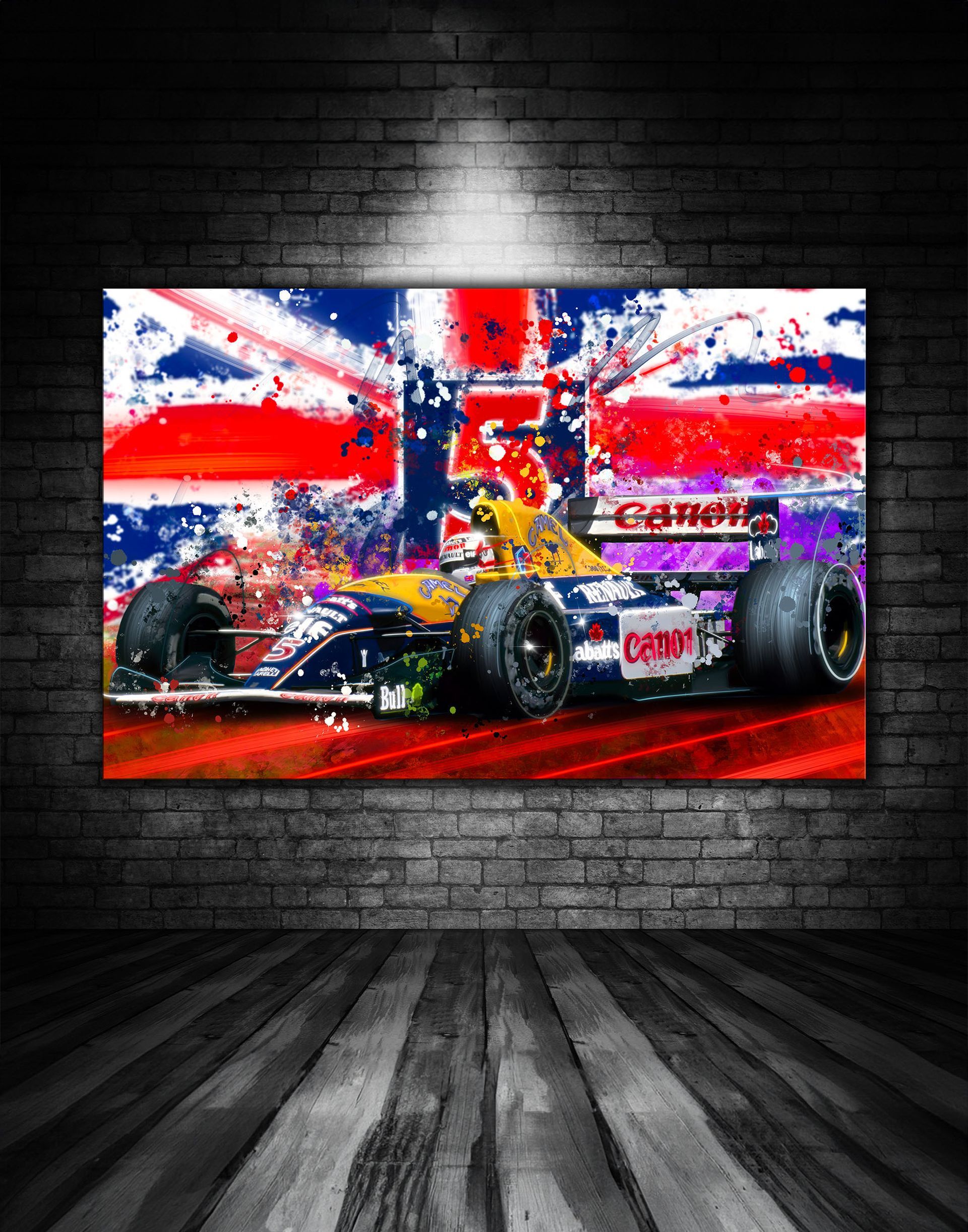 Nigel Mansel Red 5 Print