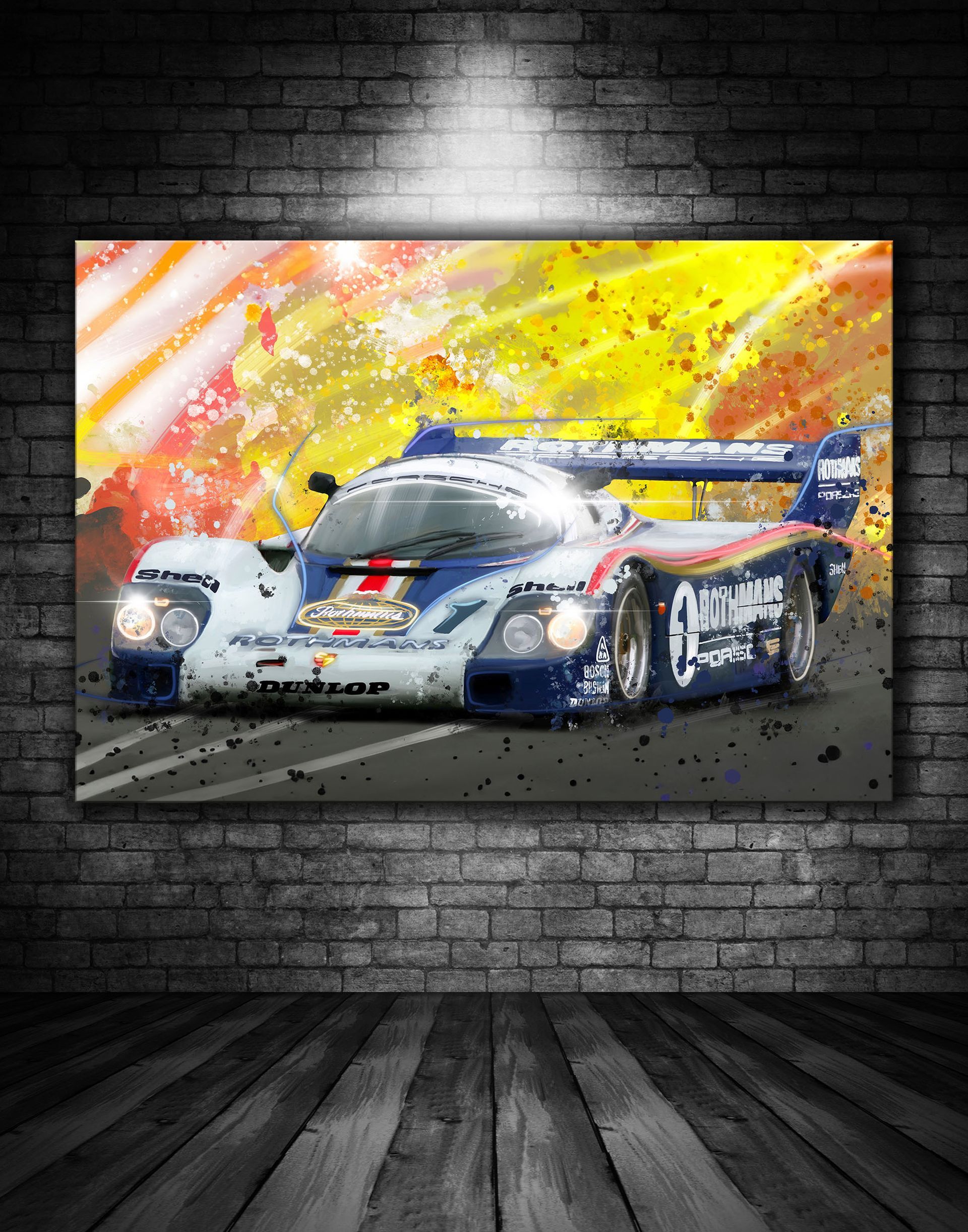 Porsche 956 Rothmans Print