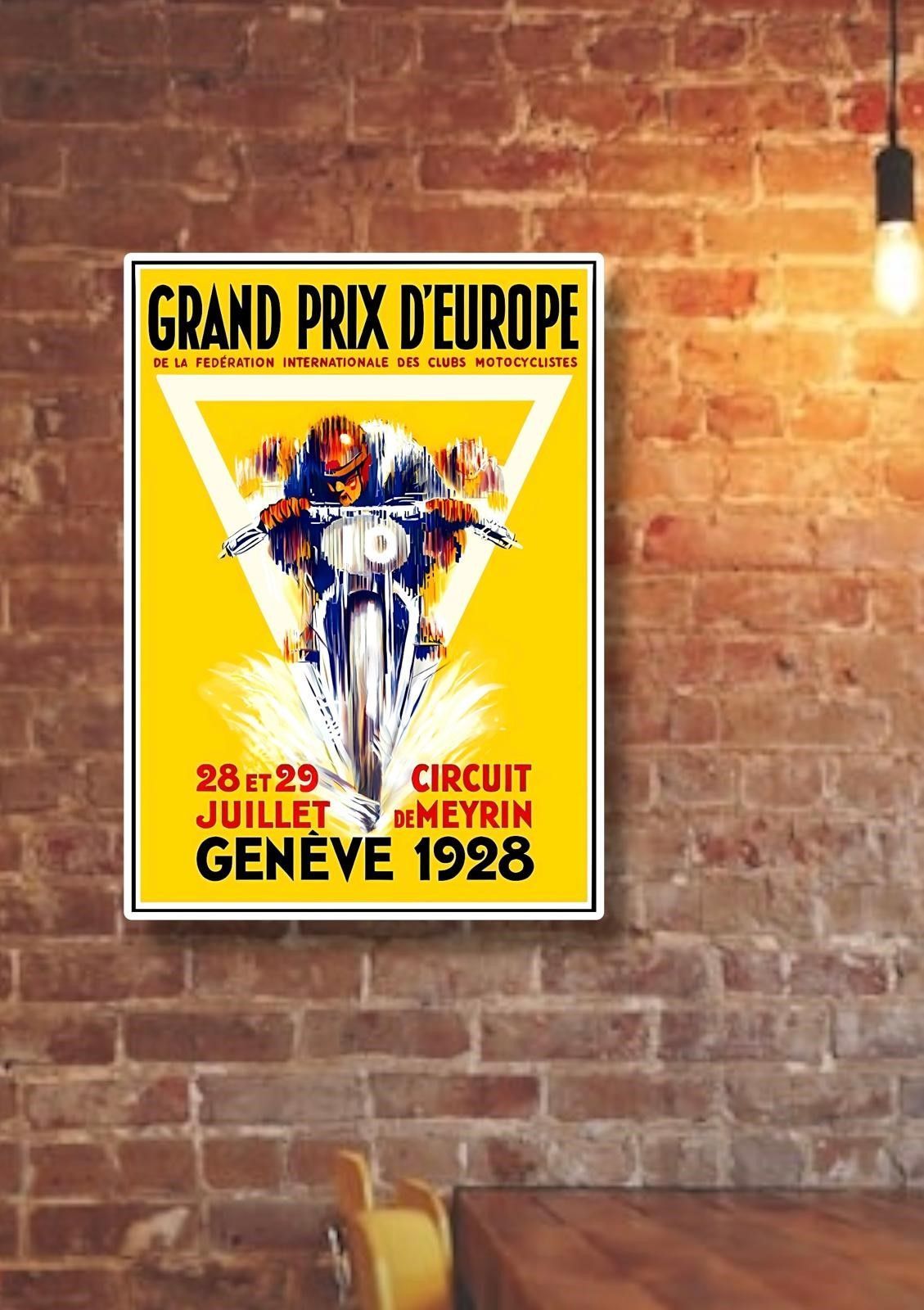 Grand prix De Europe 1928 Print
