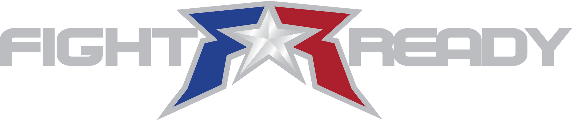 Fight Ready logo with stylized red, white, and blue star and text.