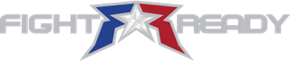 Fight Ready logo with stylized red, white, and blue star and text.