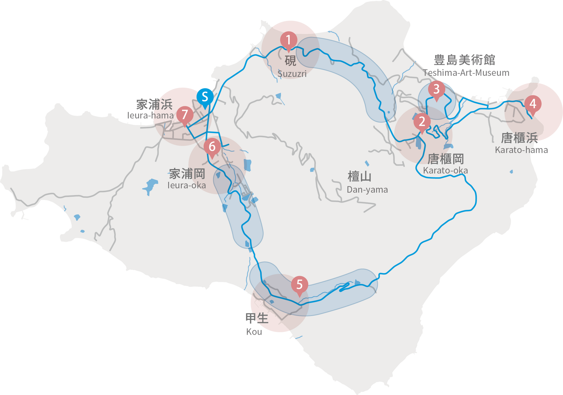 teshima route map