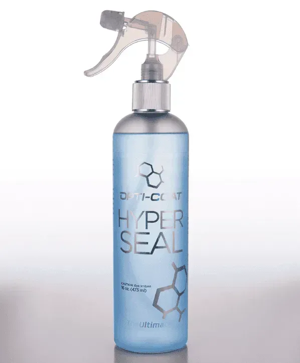 A bottle of hyper seal with a sprayer attached to it