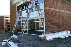 Glass Installation — In Progress Glass Window in Virginia Beach, VA