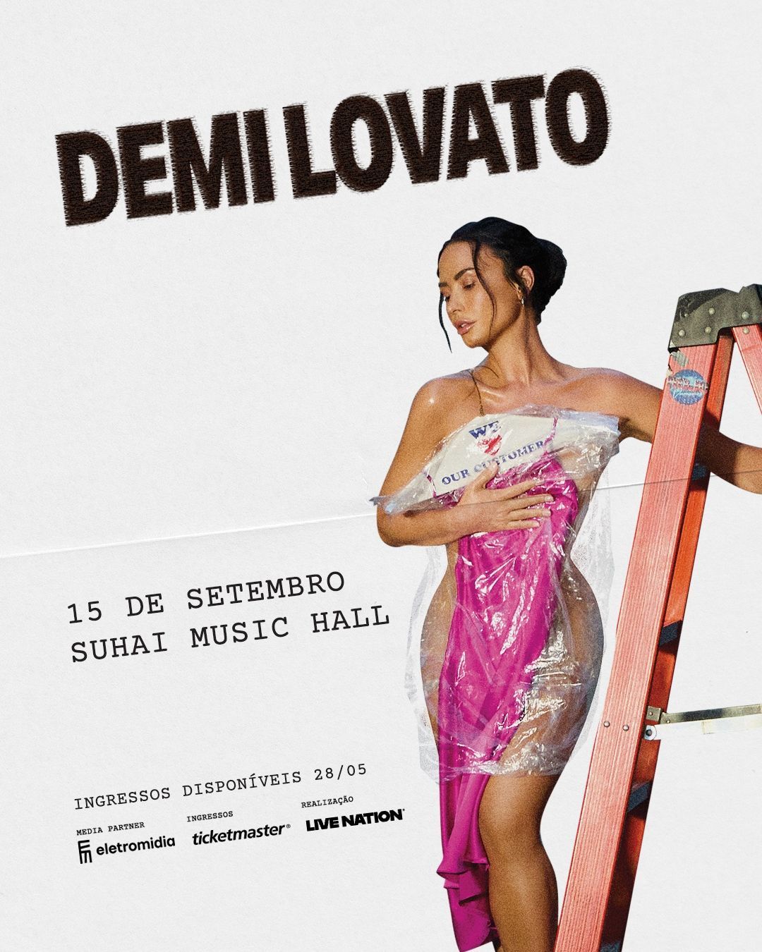 Demi Lovato anuncia show solo em São Paulo pela turnê “It’s Not That Deep”