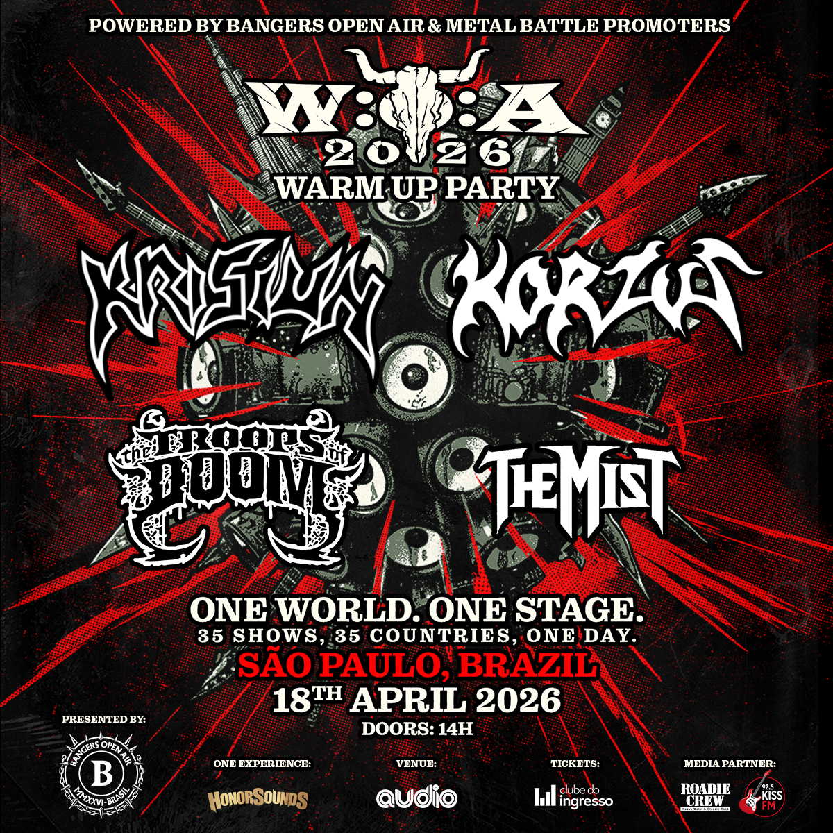 Korzus confirma presença no Party On Wacken 2026 e anuncia show especial de 35 anos de Mass Illusion