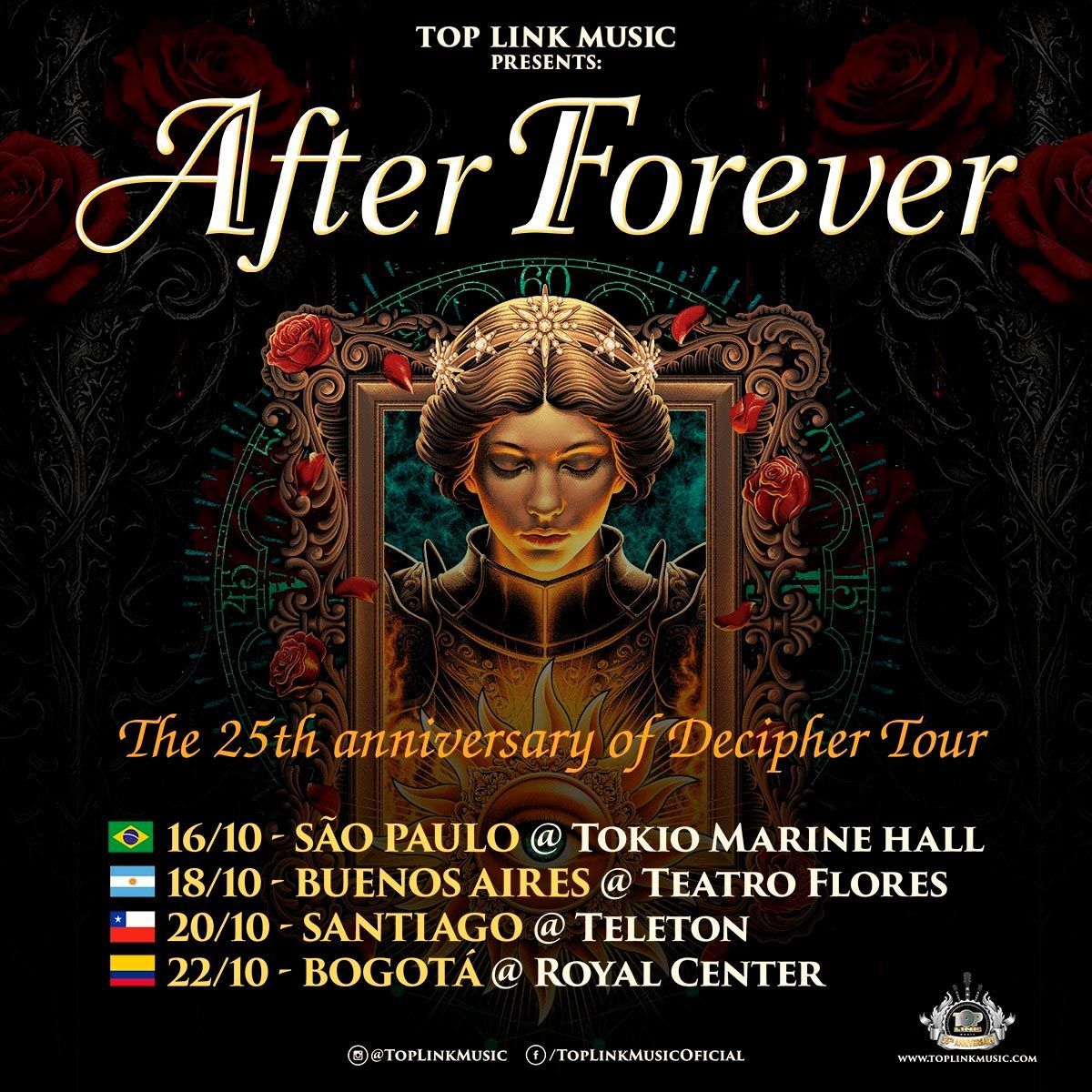 After Forever volta à América Latina em 2026 com turnê comemorativa de dois álbuns históricos