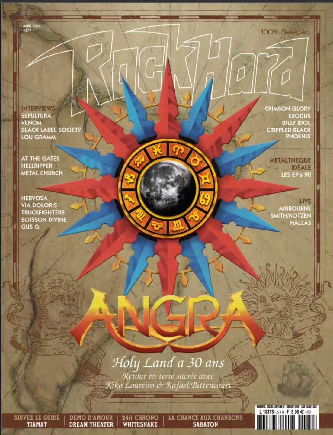 Angra estampa capa da Rock Hard e anuncia show de “Holy Land” no Olympia, em Paris