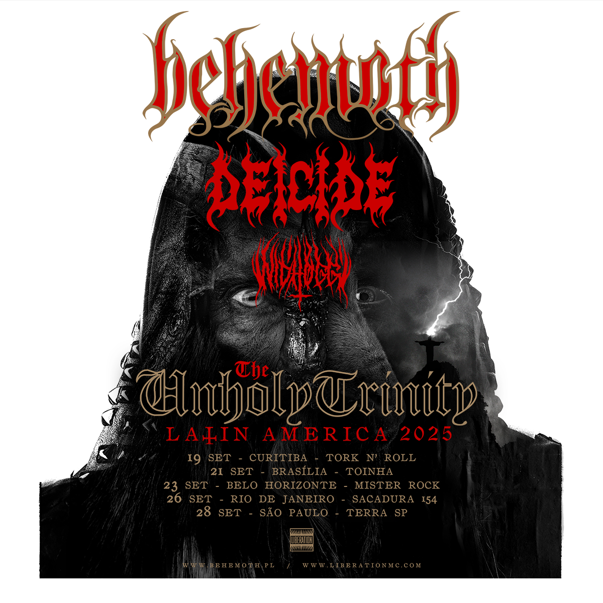 Behemoth anuncia turnê apocalíptica pela América Latina com Deicide e Nidhogg