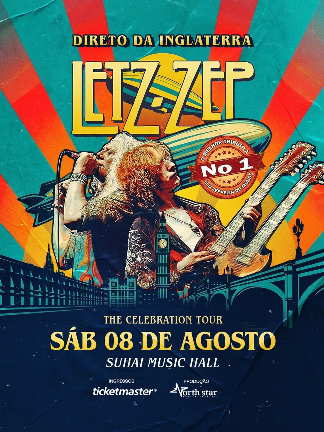 Letz Zep se apresenta em São Paulo em agosto com tributo ao Led Zeppelin