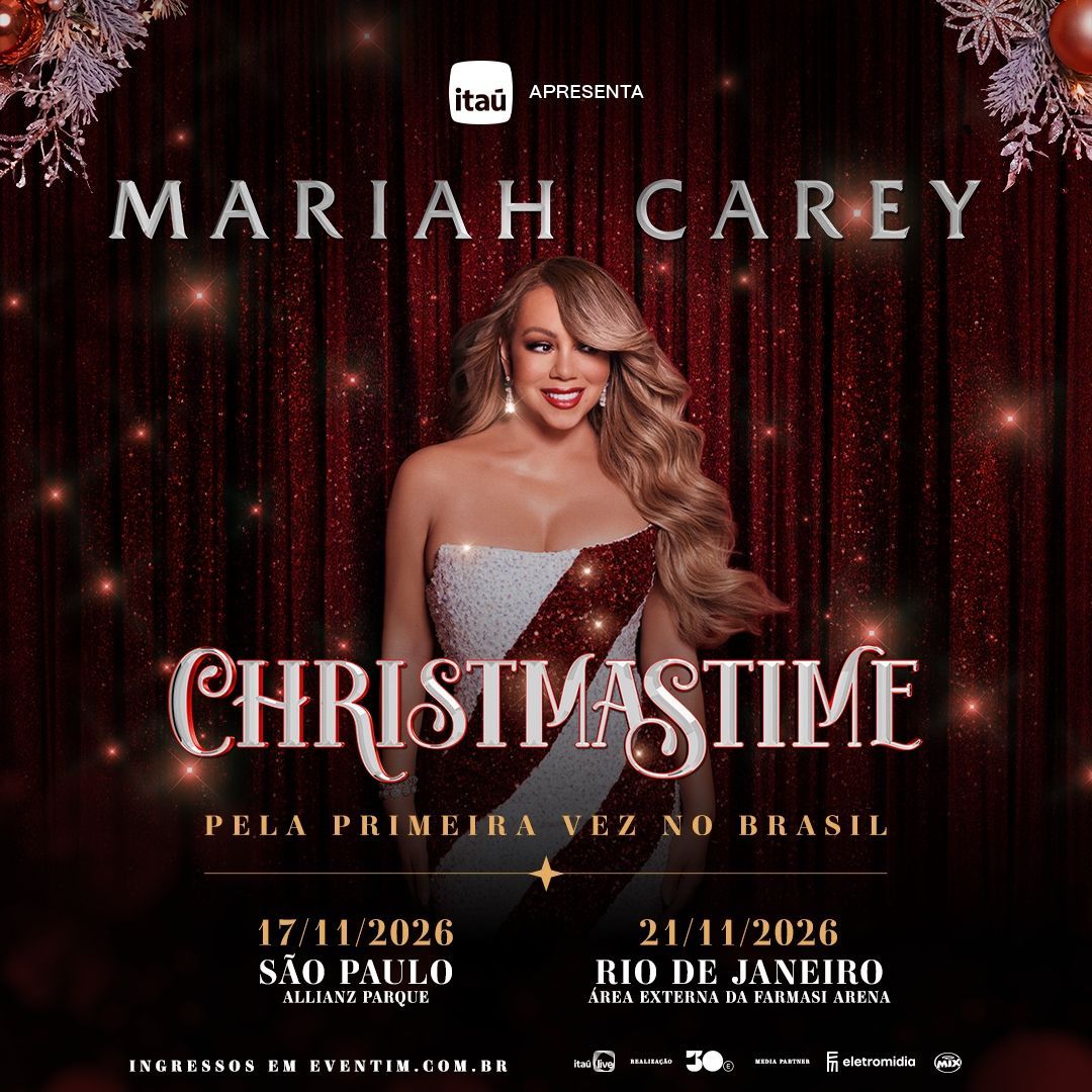Mariah Carey traz ao Brasil pela primeira vez seu espetáculo natalino com shows em São Paulo e Rio